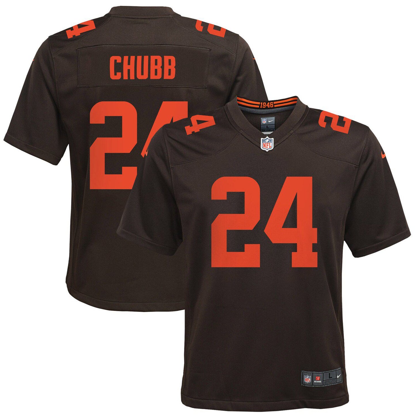 Youth Nike Nick Chubb Brown Cleveland Browns Game Jersey