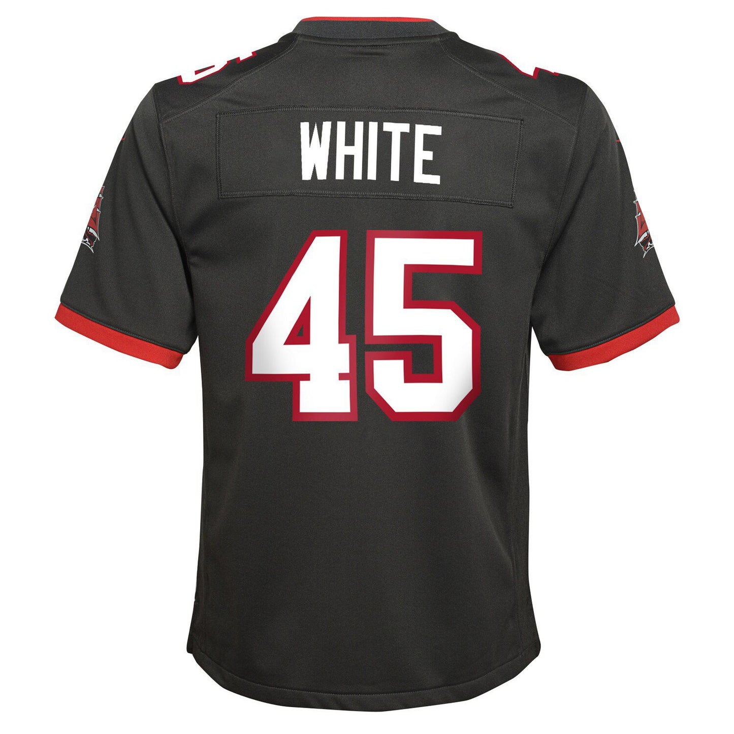 Youth Nike Devin White Pewter Tampa Bay Buccaneers Game Jersey