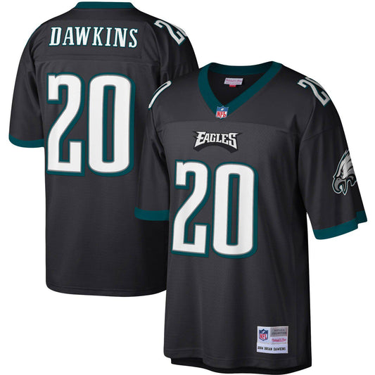 Men's Mitchell & Ness Brian Dawkins Black Philadelphia Eagles Legacy Replica Jersey