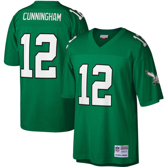 Men's Mitchell & Ness Randall Cunningham Kelly Green Philadelphia Eagles Legacy Replica Jersey