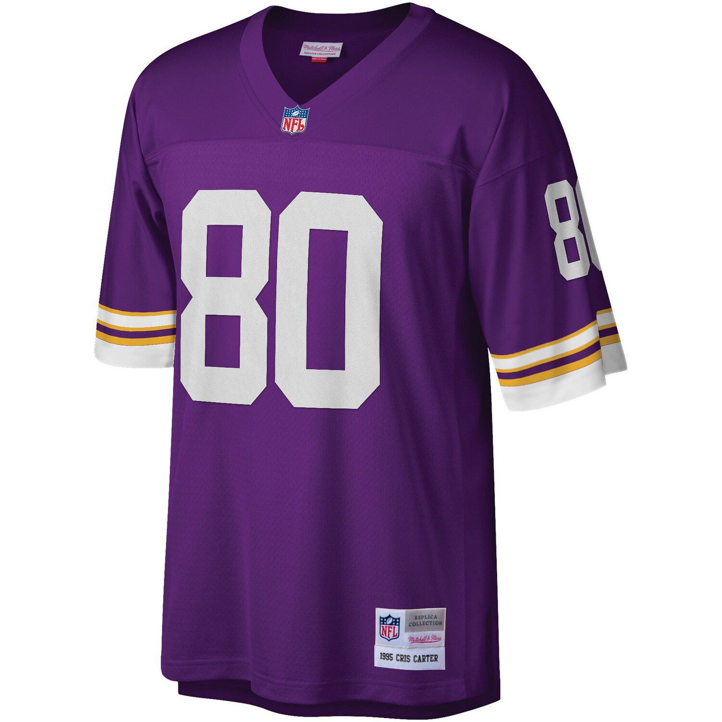 Men's Mitchell & Ness Cris Carter Purple Minnesota Vikings Legacy Replica Jersey