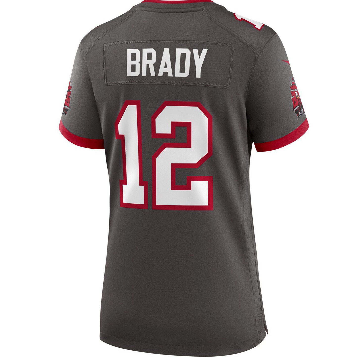 Women's Nike Tom Brady Pewter Tampa Bay Buccaneers Alternate Game Jersey