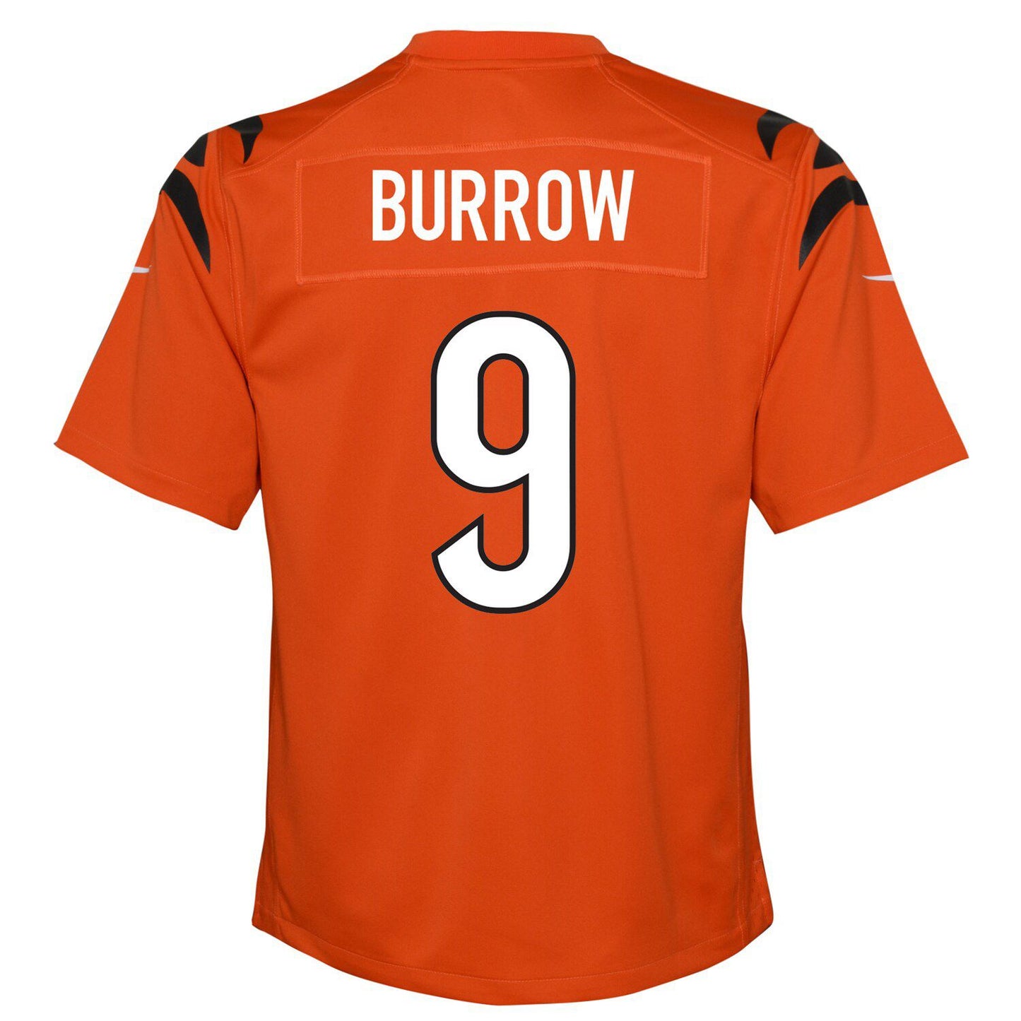 Youth Nike Joe Burrow Orange Cincinnati Bengals Game Jersey