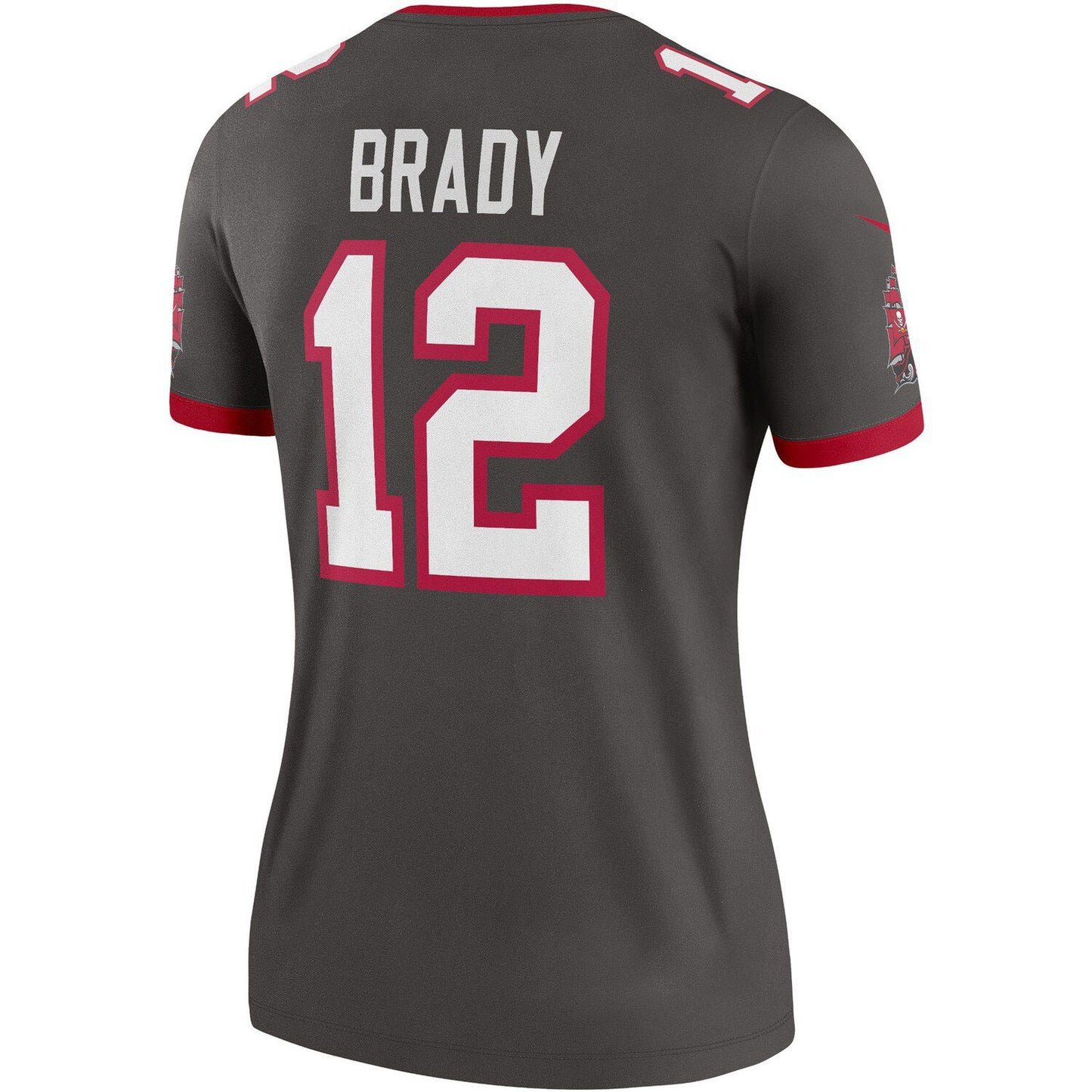 Women's Nike Tom Brady Pewter Tampa Bay Buccaneers Alternate Legend Jersey