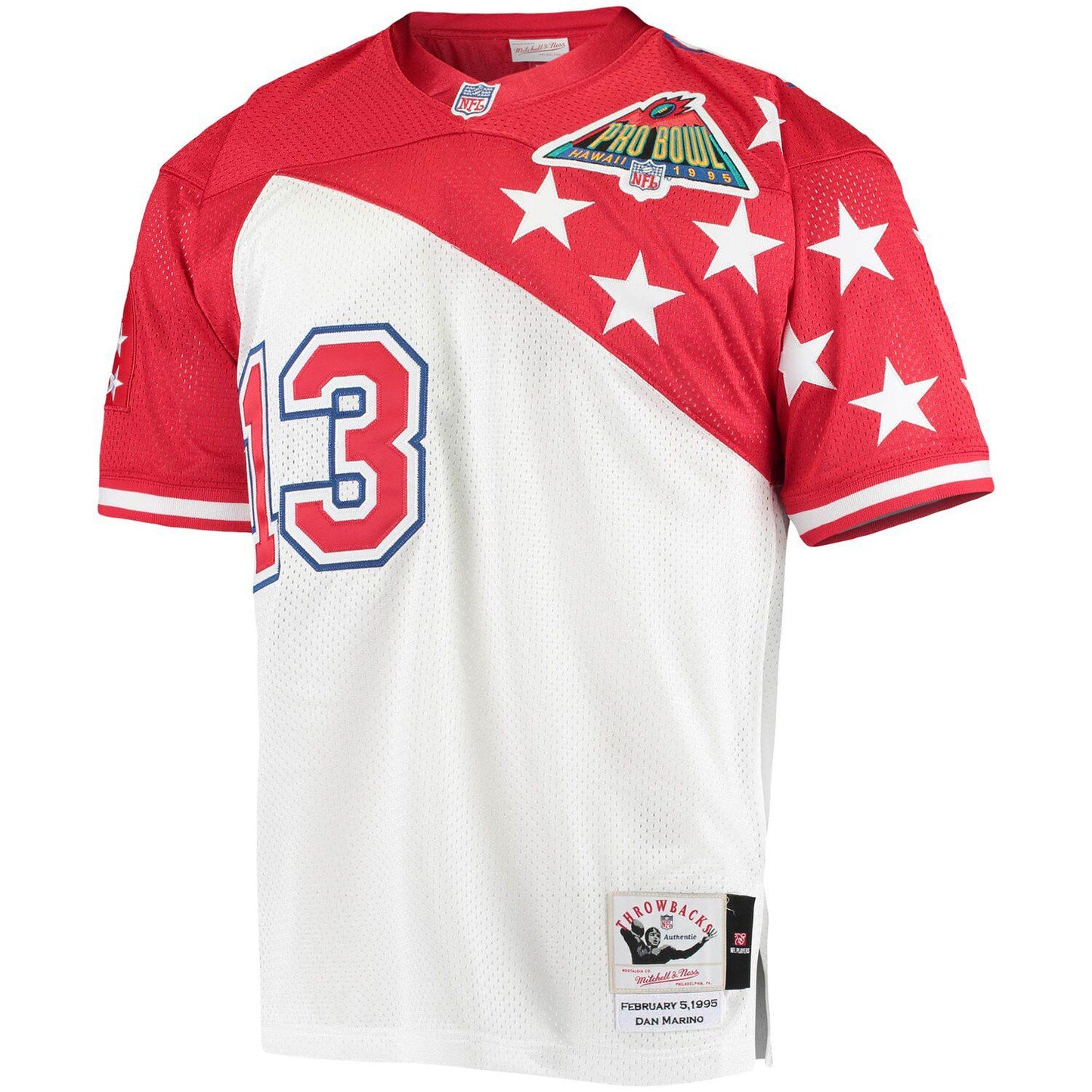 Men's Mitchell & Ness Dan Marino White/Red AFC 1994 Pro Bowl Authentic Jersey