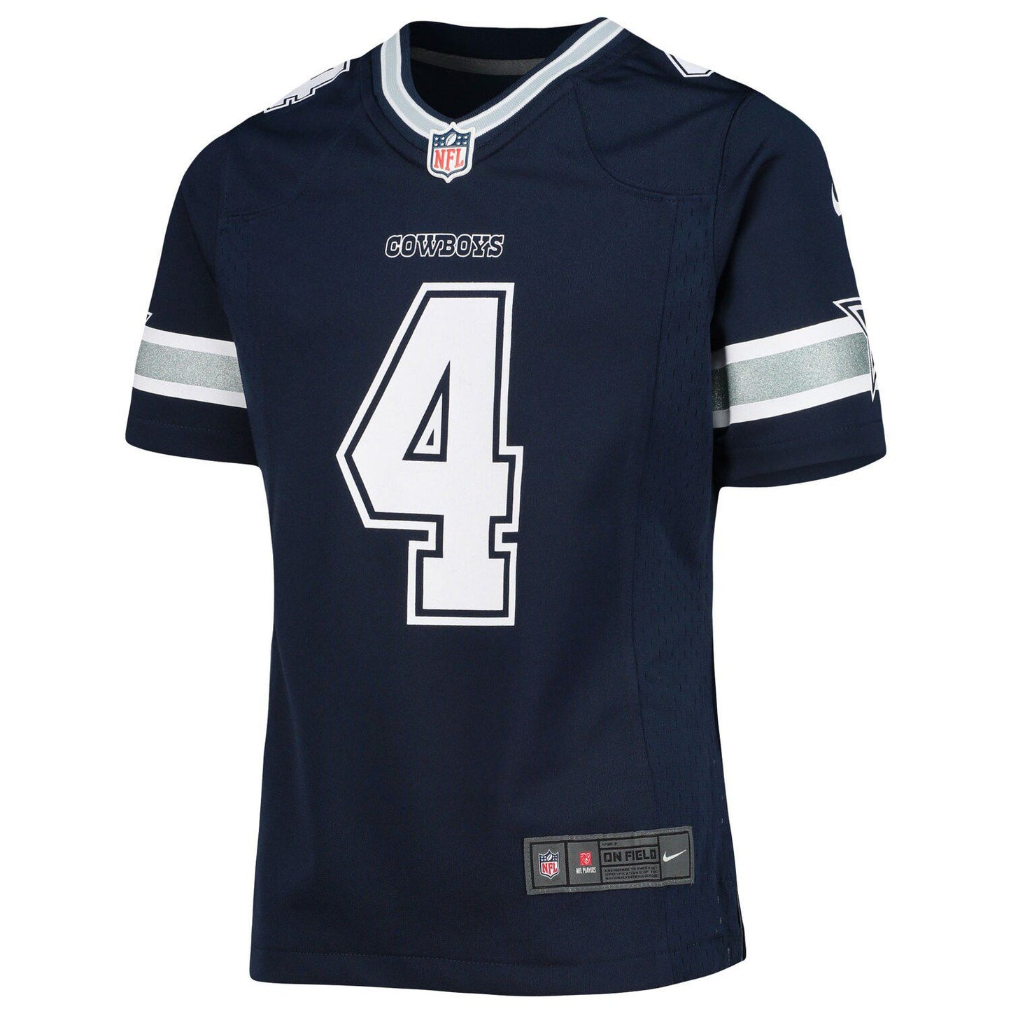 Girls Youth Nike Dak Prescott Navy Dallas Cowboys Team Game Jersey