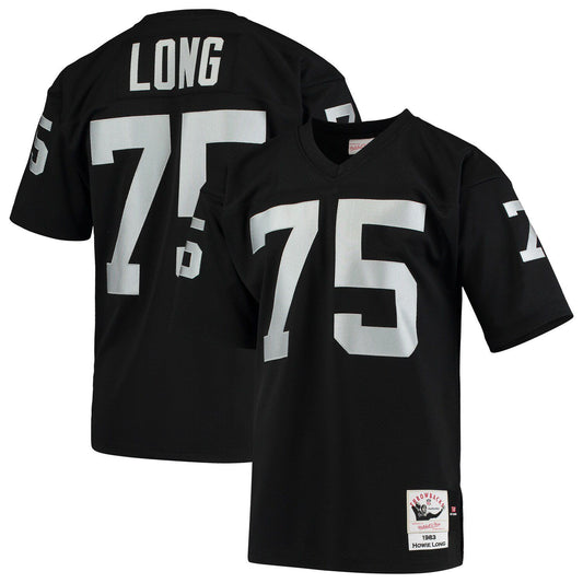 Men's Mitchell & Ness Howie Long Black Las Vegas Raiders 1983 Authentic Throwback Retired Player Jersey