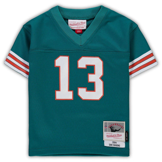 Infant Mitchell & Ness Dan Marino Aqua Miami Dolphins 1984 Retired Legacy Jersey