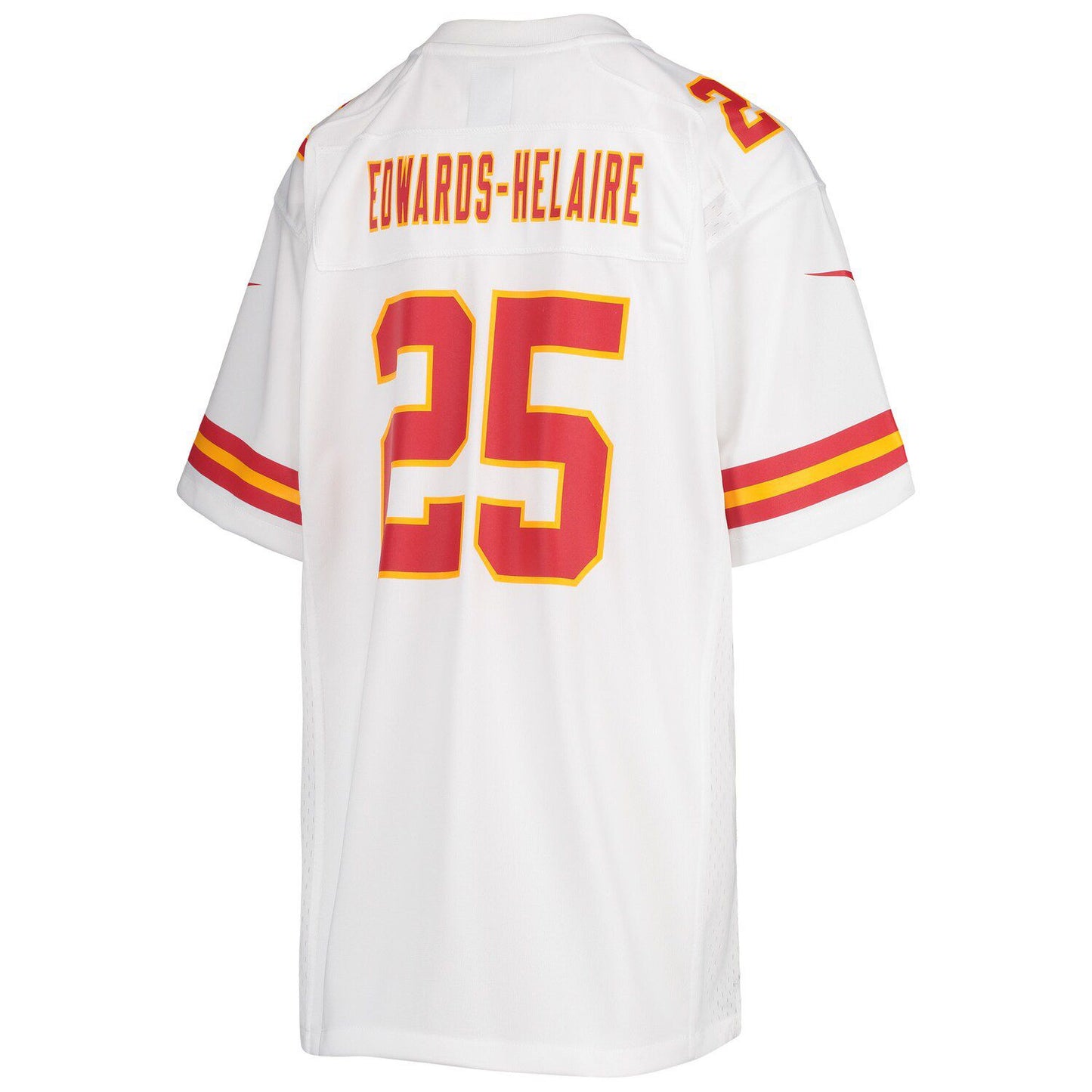 Youth Nike Clyde Edwards-Helaire White Kansas City Chiefs Game Jersey