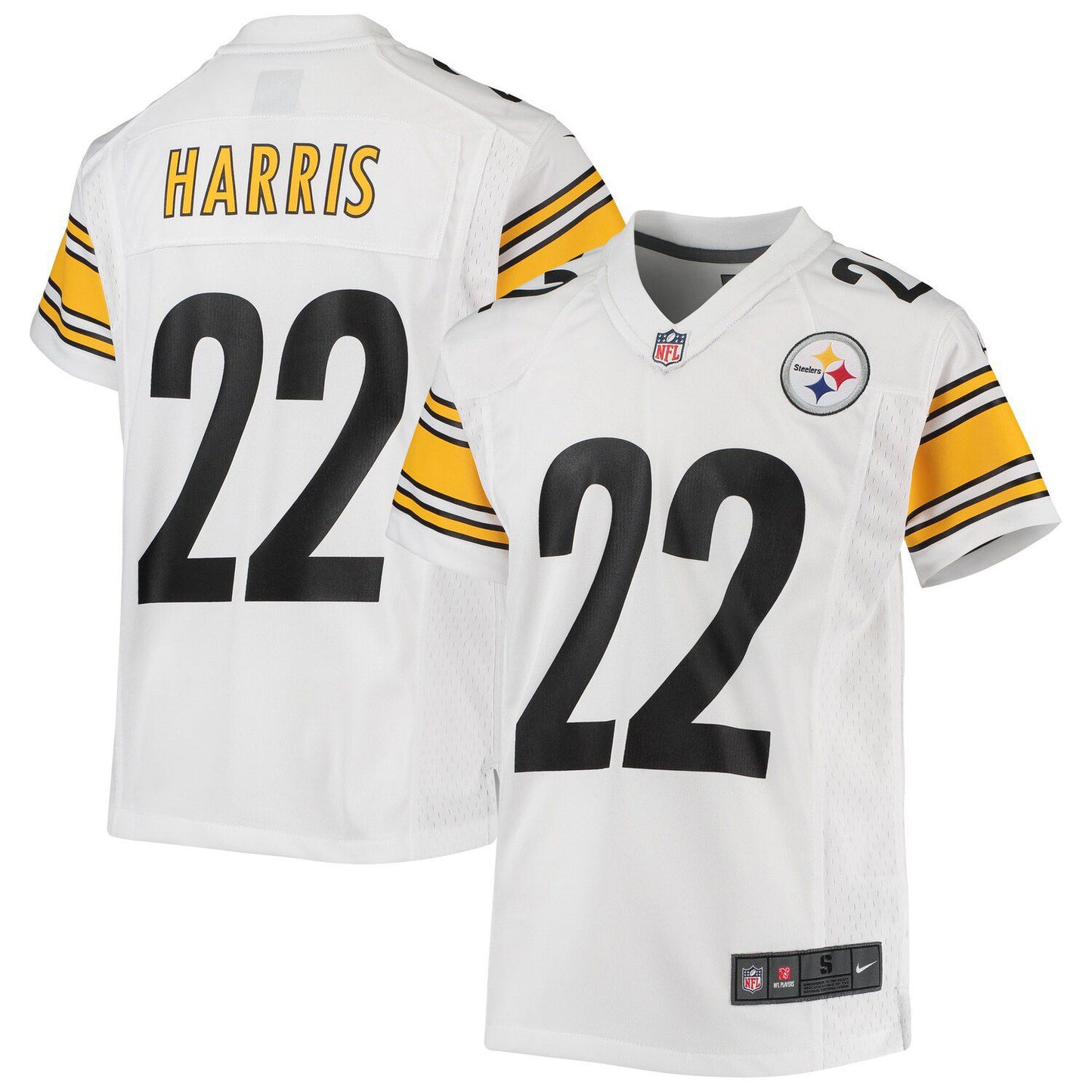 Youth Nike Najee Harris White Pittsburgh Steelers Game Jersey