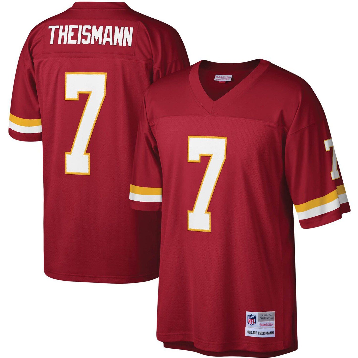 Men's Mitchell & Ness Joe Theismann Burgundy Washington Football Team Legacy Replica Jersey