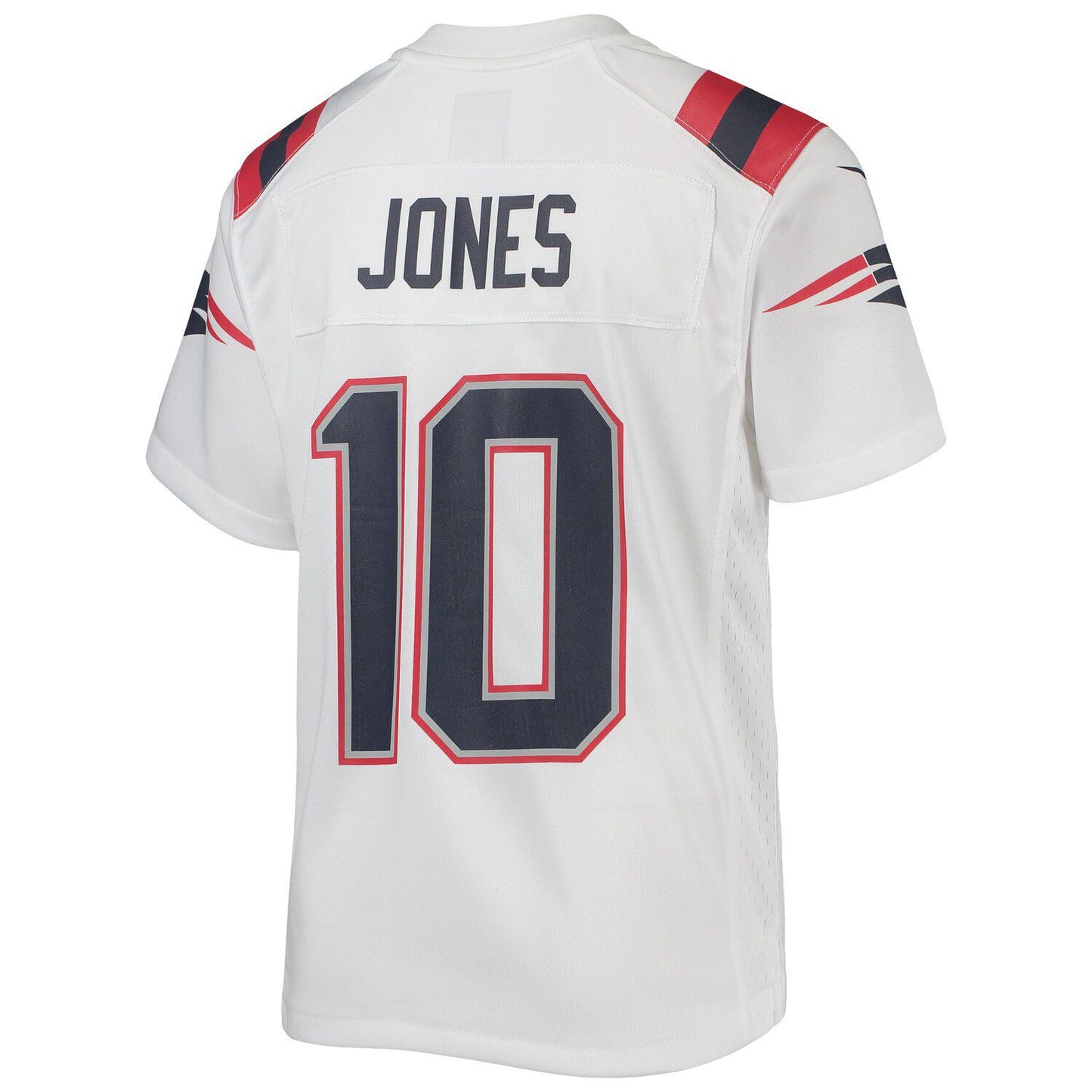 Youth Nike Mac Jones White New England Patriots Game Jersey