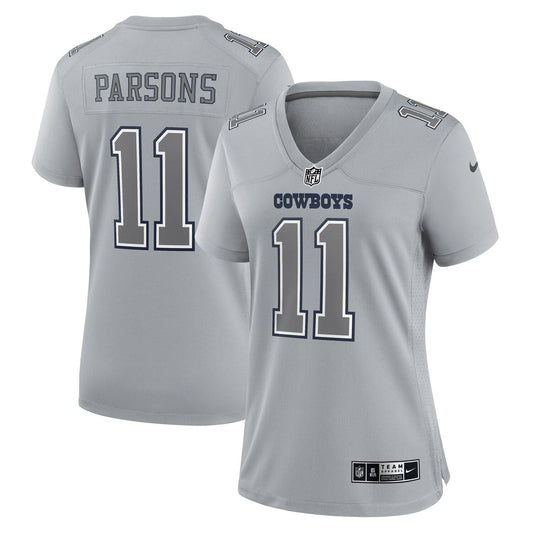 Women's Nike Micah Parsons Gray Dallas Cowboys Atmosphere Fashion Game Jersey