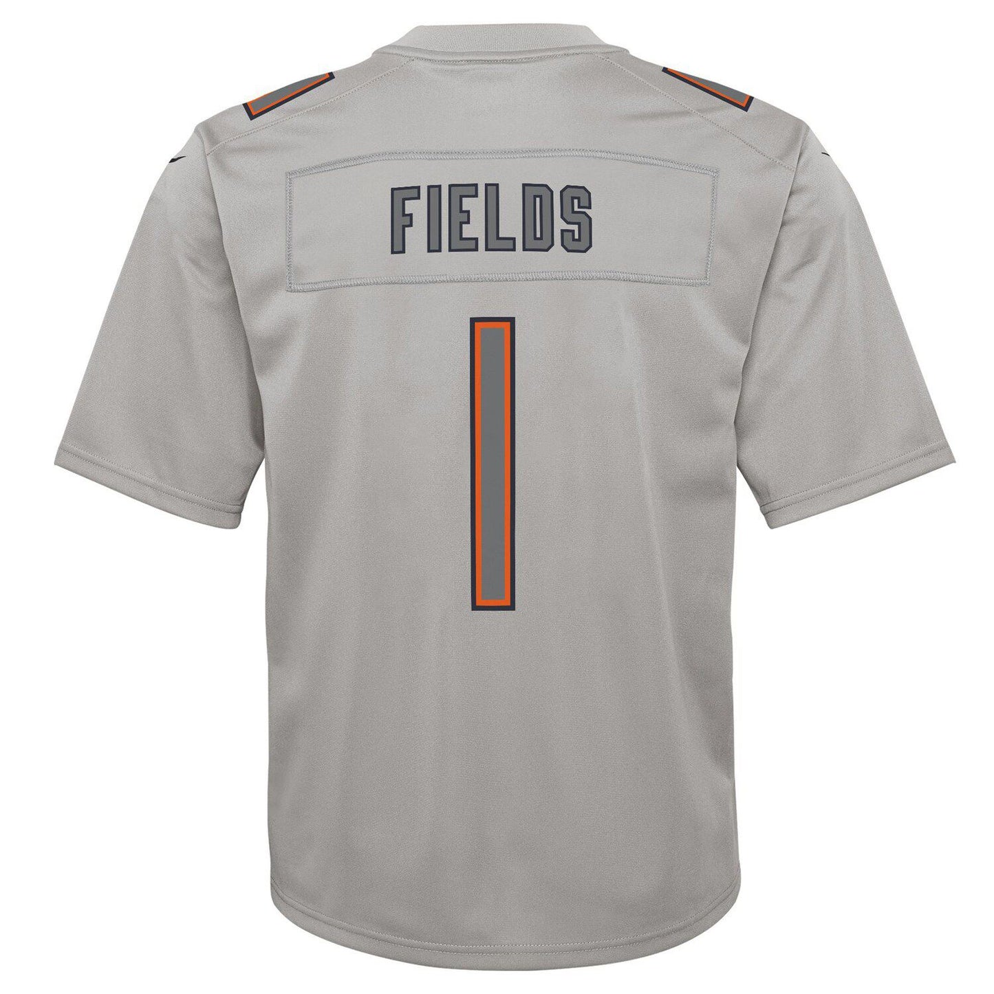 Youth Nike Justin Fields Gray Chicago Bears Atmosphere Game Jersey