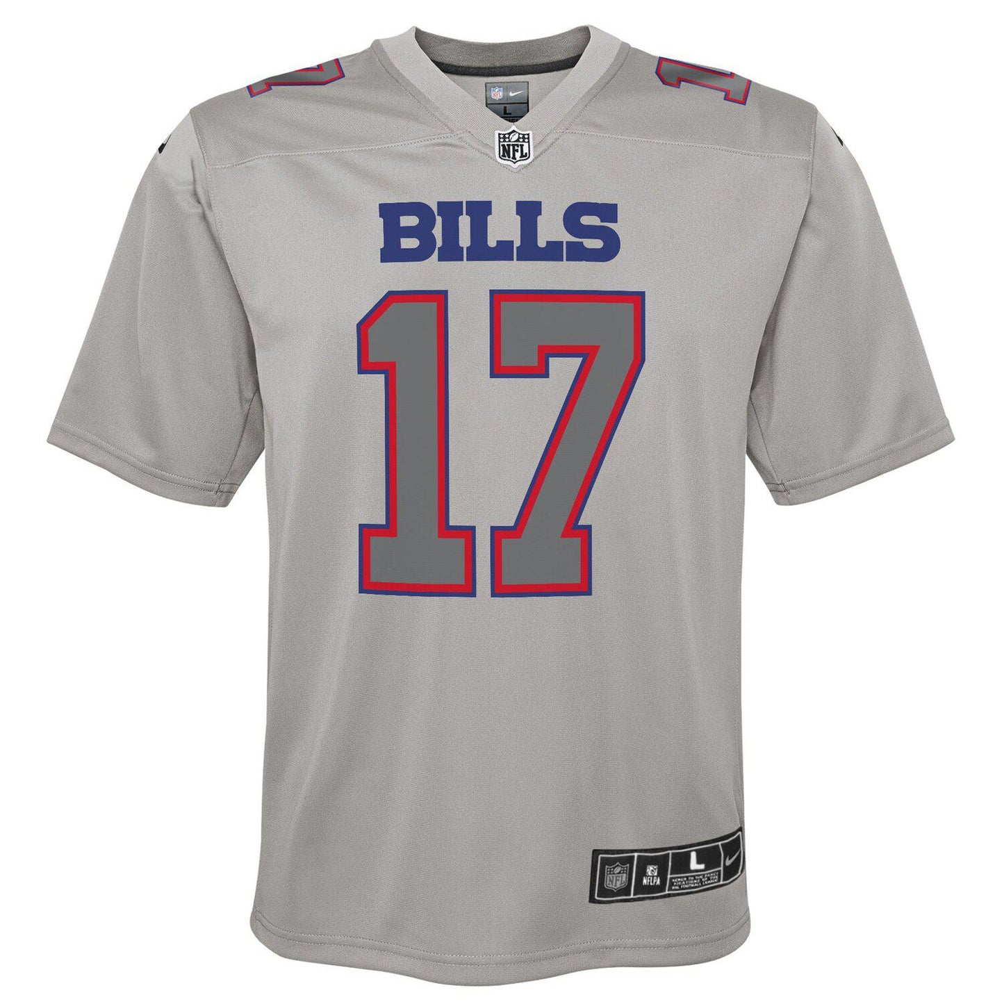 Youth Nike Josh Allen Gray Buffalo Bills Atmosphere Game Jersey