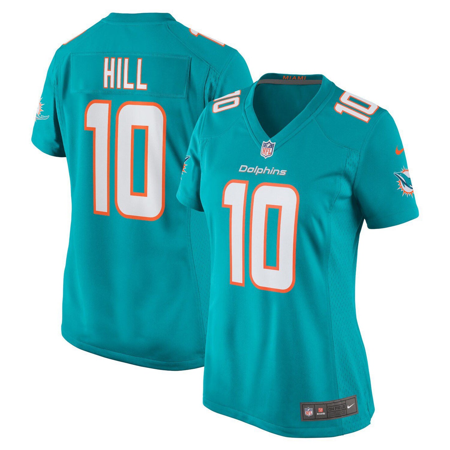 Women's Nike Tyreek Hill Aqua Miami Dolphins Game Jersey