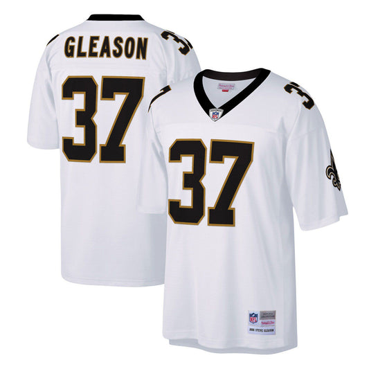 Men's Mitchell & Ness Steve Gleason White New Orleans Saints Big & Tall 2006 Retired Player Replica Jersey