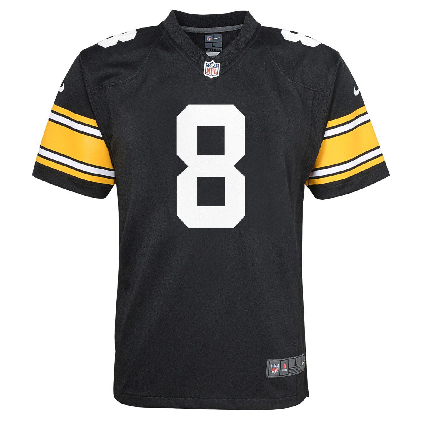 Youth Nike Kenny Pickett Black Pittsburgh Steelers Game Jersey