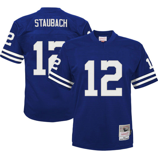 Youth Mitchell & Ness Roger Staubach Navy Dallas Cowboys Retired Player Legacy Jersey