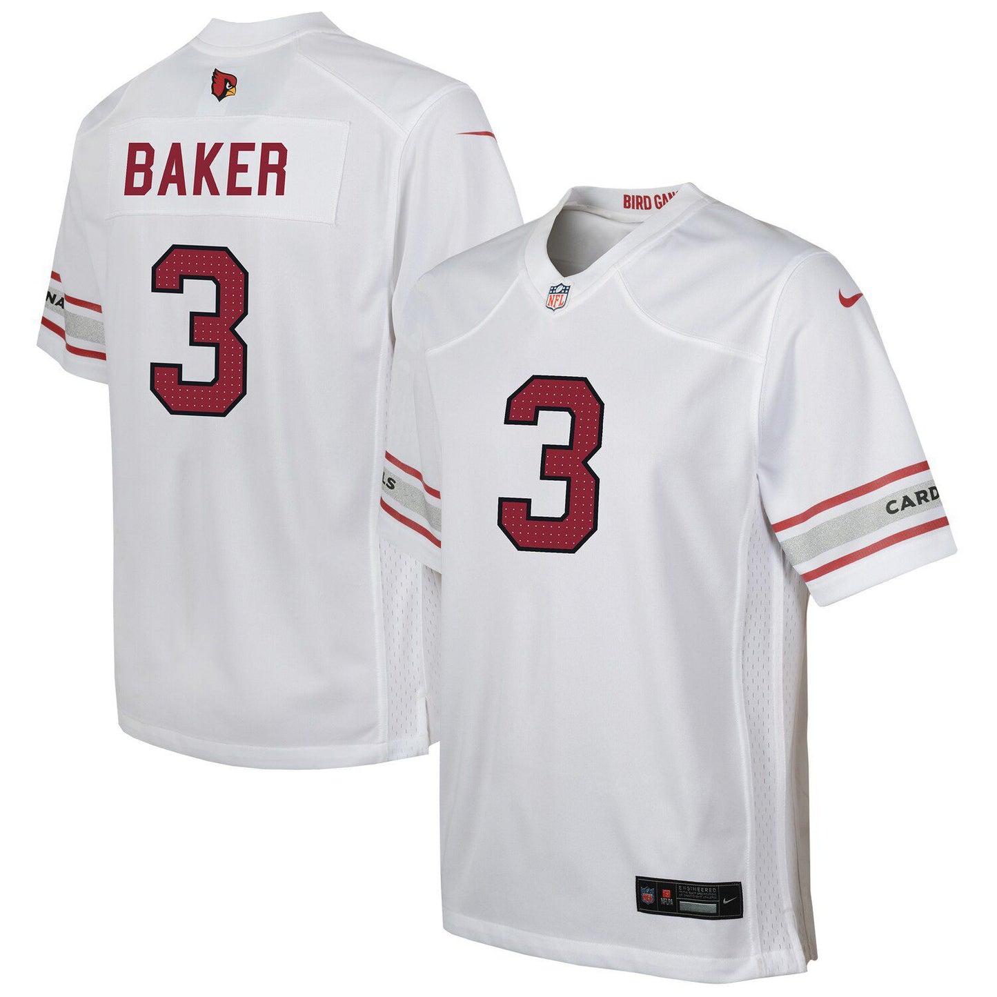 Youth Nike Budda Baker White Arizona Cardinals Game Player Jersey