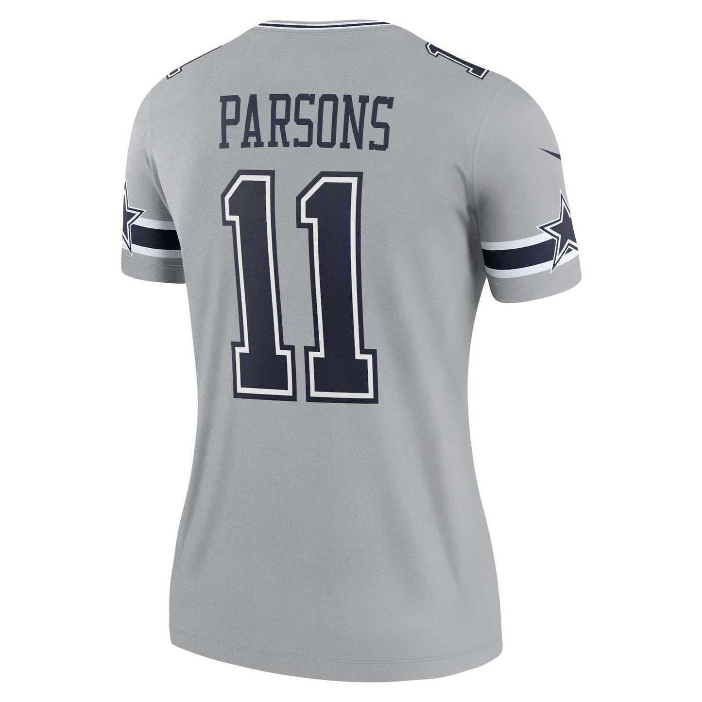 Women's Nike Micah Parsons Silver Dallas Cowboys Inverted Legend Jersey