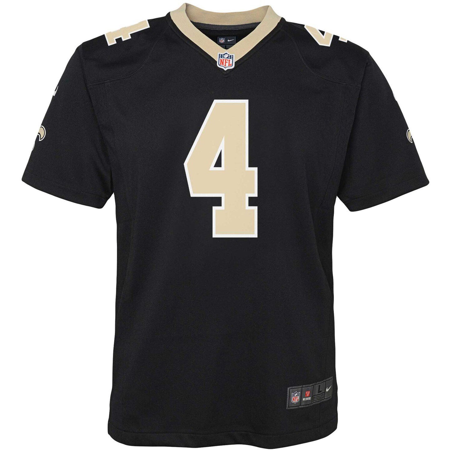 Youth Nike Derek Carr Black New Orleans Saints Game Jersey