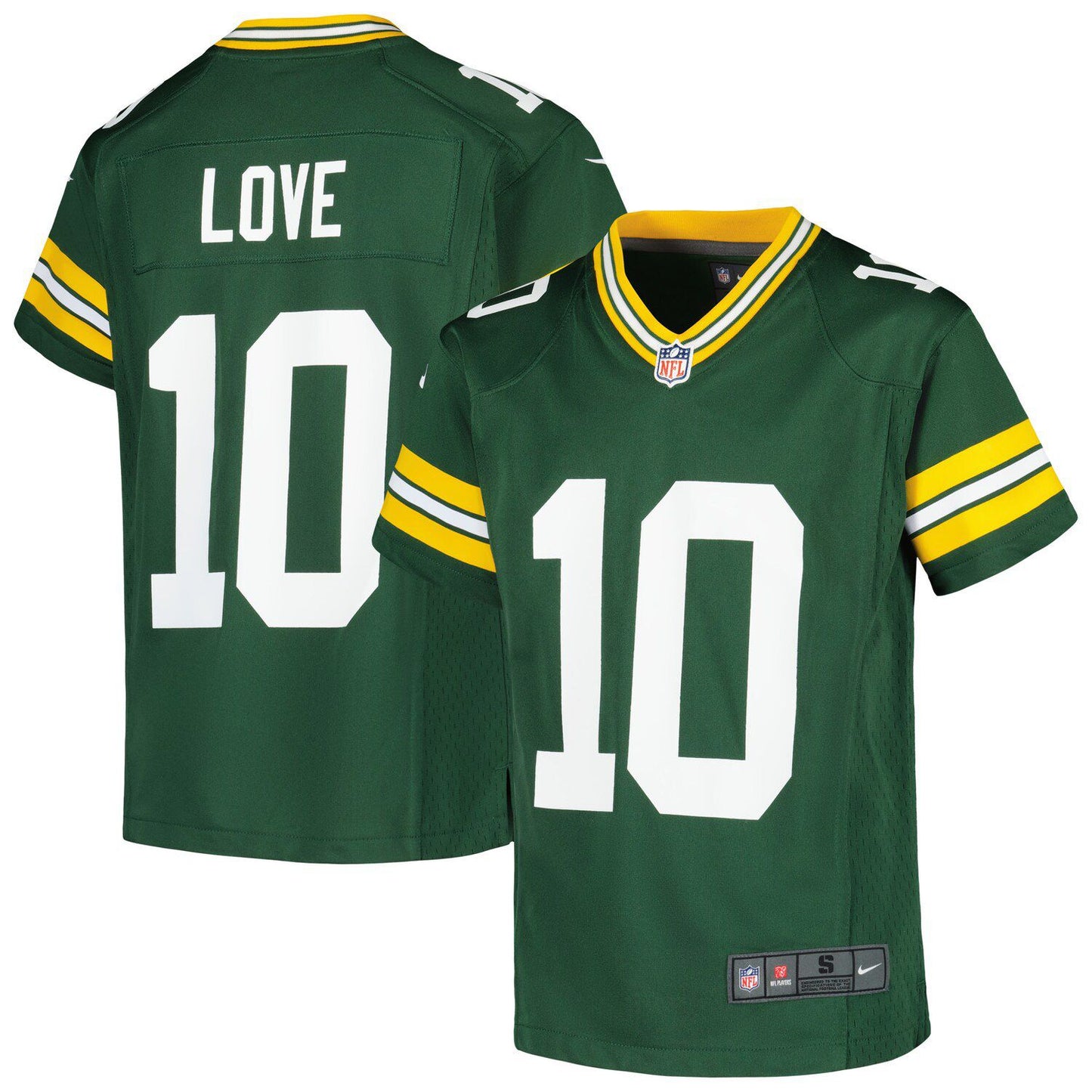 Youth Nike Jordan Love Green Green Bay Packers Game Jersey