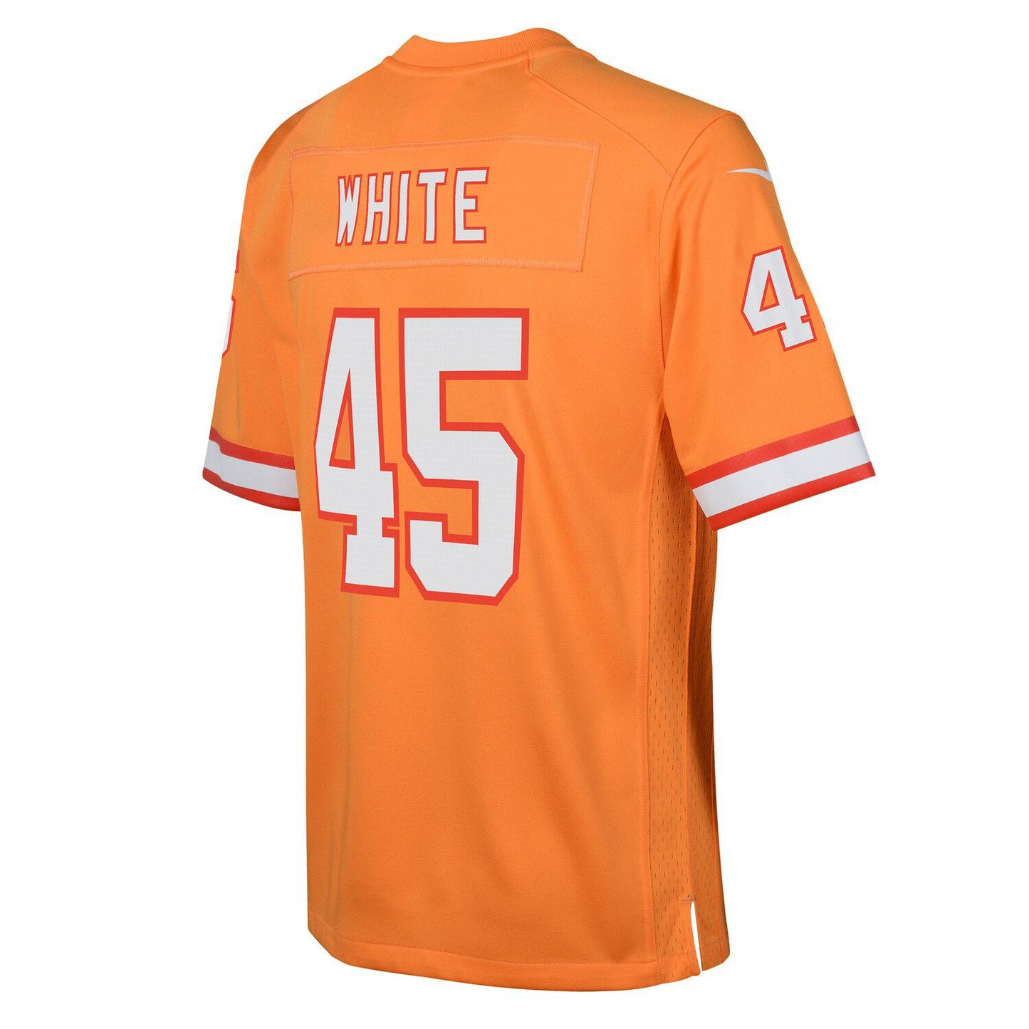 Youth Nike Devin White Orange Tampa Bay Buccaneers Throwback Game Jersey