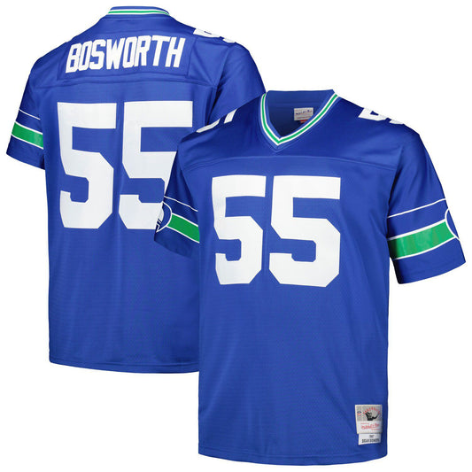 Men's Mitchell & Ness Brian Bosworth Royal Seattle Seahawks Big & Tall 1987 Legacy Retired Player Jersey