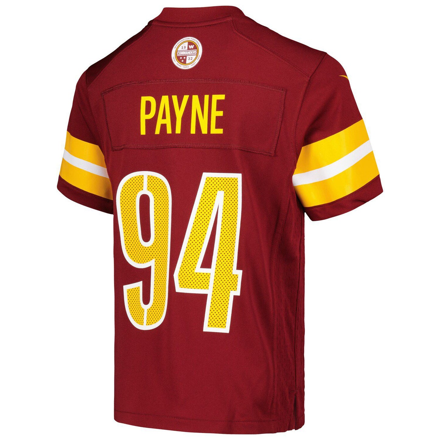 Youth Nike Daron Payne Burgundy Washington Commanders Game Jersey