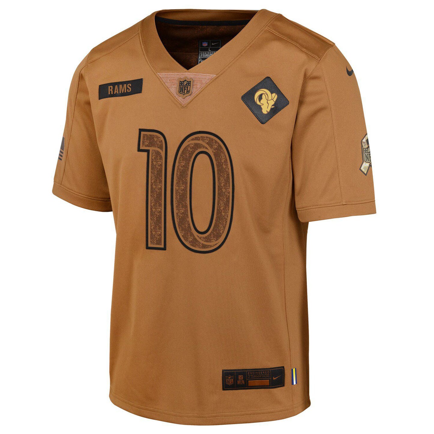 Youth Nike Cooper Kupp Brown Los Angeles Rams 2023 Salute To Service Limited Jersey