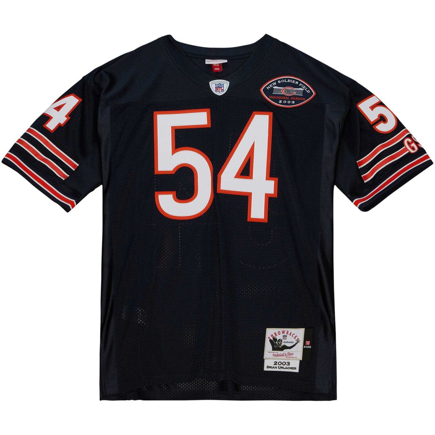 Men's Mitchell & Ness Brian Urlacher Navy Chicago Bears 2003 Authentic Jersey