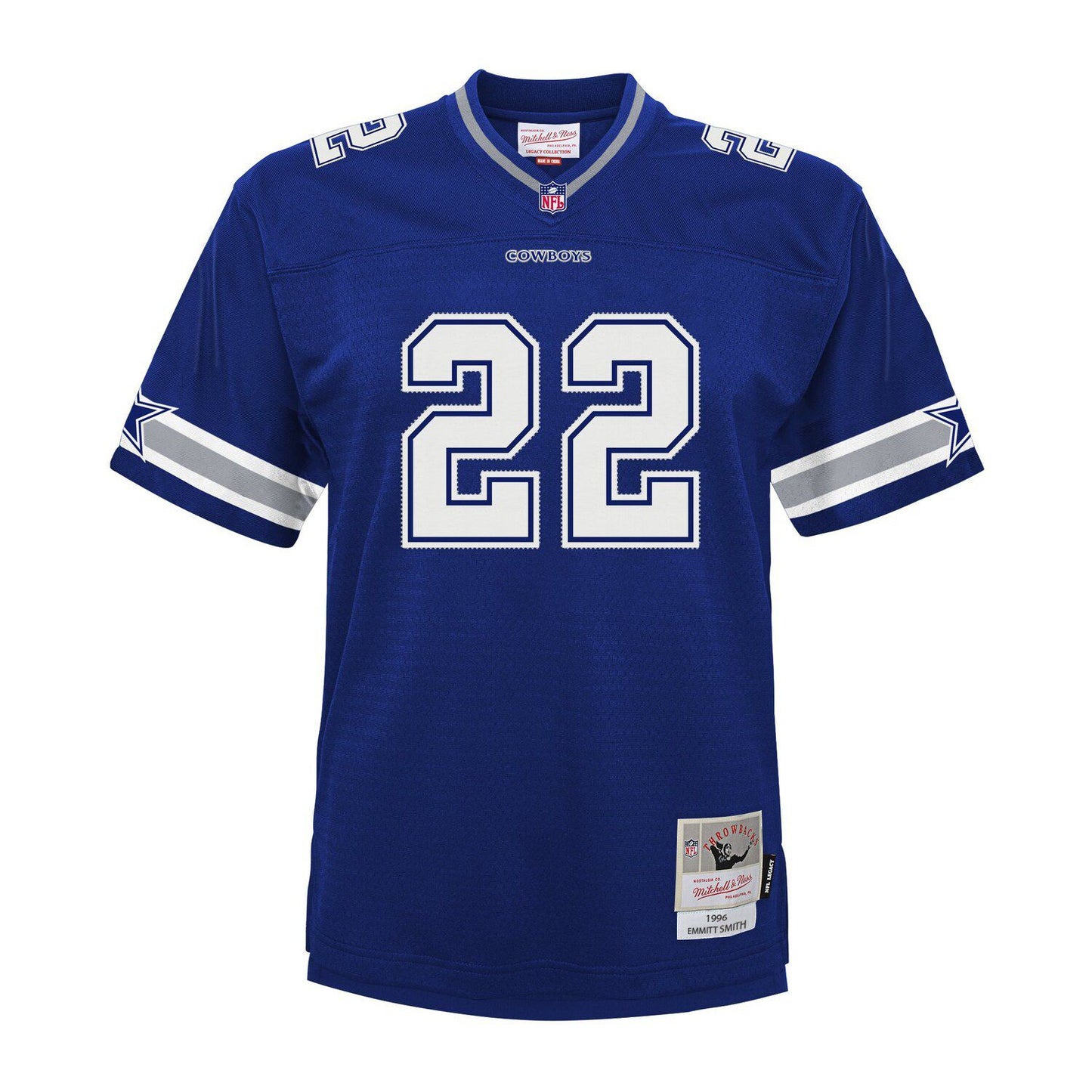 Men's Mitchell & Ness Emmitt Smith Navy Dallas Cowboys Big & Tall 1996 Legacy Retired Player Jersey