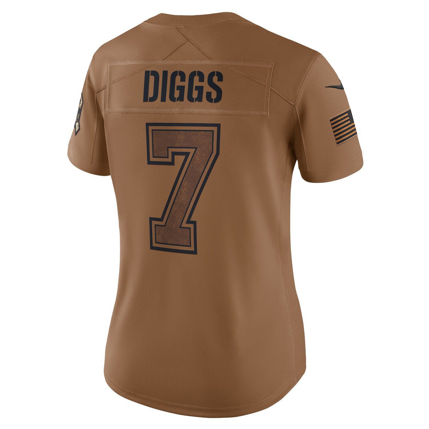 Women's Nike Trevon Diggs Brown Dallas Cowboys 2023 Salute To Service Limited Jersey