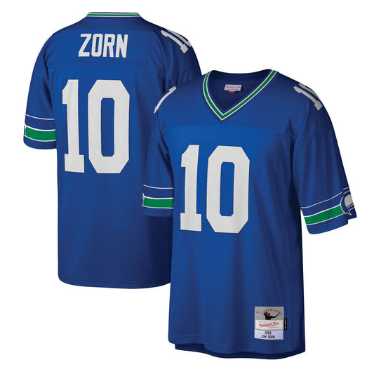 Men's Mitchell & Ness Jim Zorn Royal Seattle Seahawks Legacy Replica Jersey